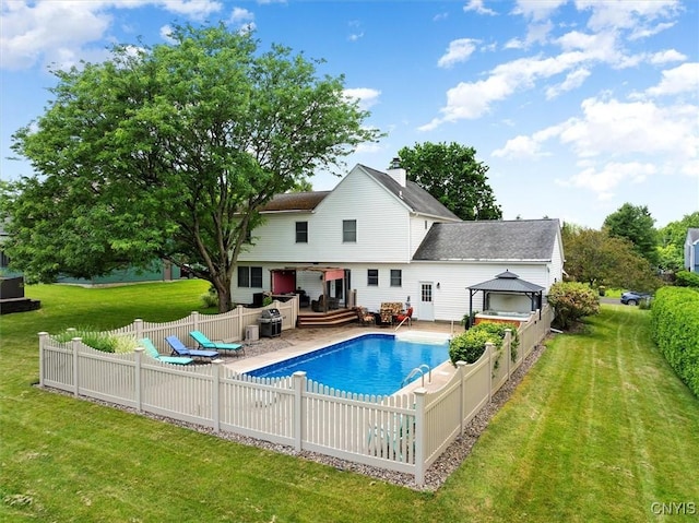 109 Hunt Valley Rd, Oneida-Inside, NY 13421 - rear view of property with a gazebo, a patio area, and a shingled roof