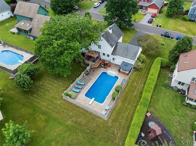 109 Hunt Valley Rd, Oneida-Inside, NY 13421 - aerial view of residential area featuring a pool area