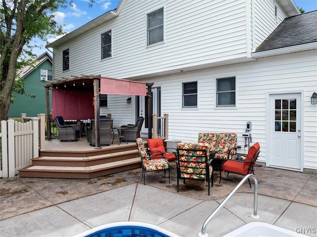 109 Hunt Valley Rd, Oneida-Inside, NY 13421 - view of patio / terrace with a deck and outdoor dining space