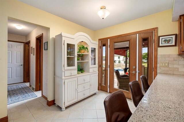 109 Hunt Valley Rd, Oneida-Inside, NY 13421 - entryway featuring light tile patterned floors and french doors