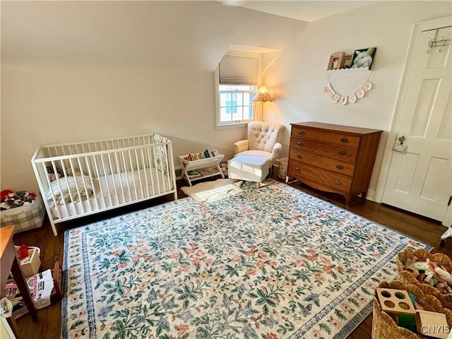 308 Haddonfield Dr, Dewitt, NY 13214 - bedroom featuring wood finished floors and a crib