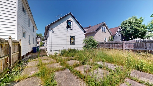 133 Freund St, Buffalo, NY 14215 - back of property featuring a fenced backyard