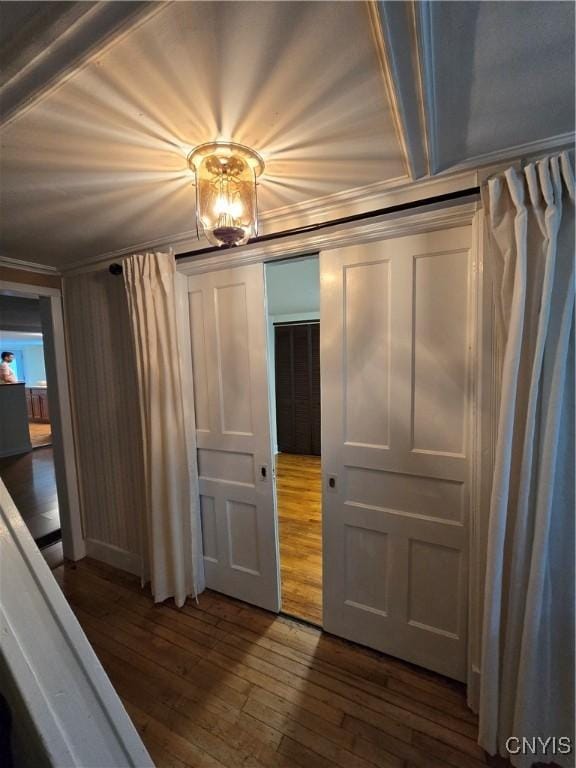 259 Flower Ave W, Watertown-City, NY 13601 - entryway with dark wood-style flooring