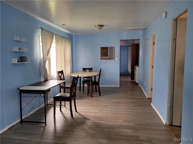 196 Kilhoffer St Unit B, Buffalo, NY 14211 - dining area with wood finished floors and baseboards