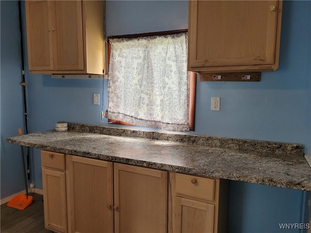 196 Kilhoffer St Unit B, Buffalo, NY 14211 - kitchen with dark wood finished floors and baseboards