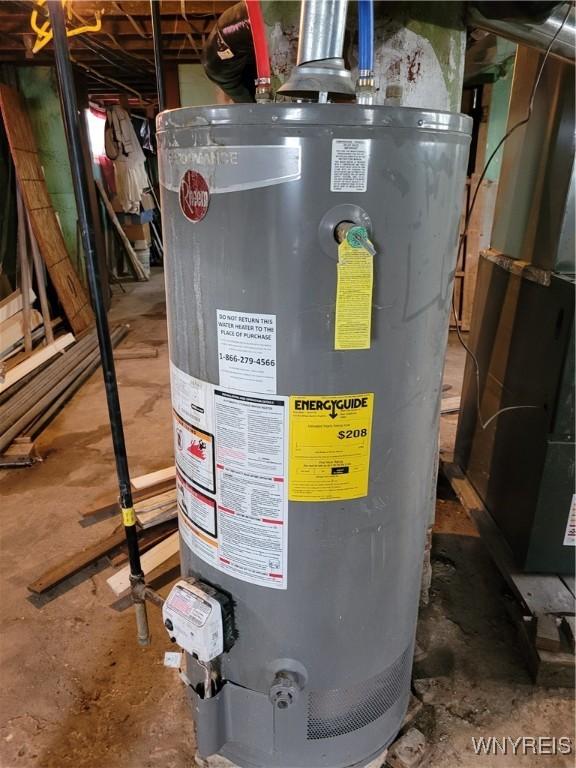 196 Kilhoffer St Unit B, Buffalo, NY 14211 - utilities with gas water heater