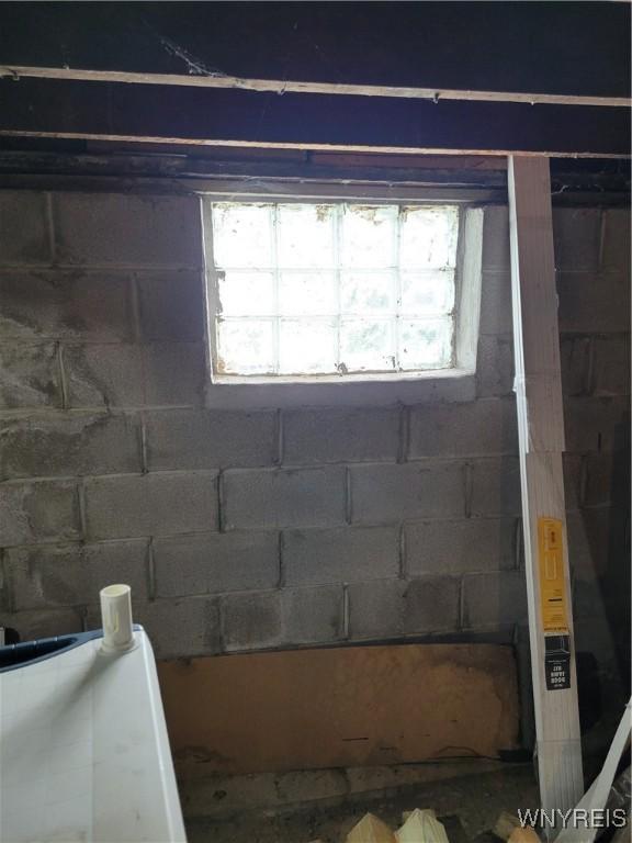 196 Kilhoffer St Unit B, Buffalo, NY 14211 - basement featuring concrete block wall