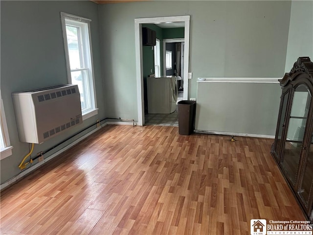 1014 N Union St, Olean-City, NY 14760 - empty room featuring light wood-style floors and baseboards