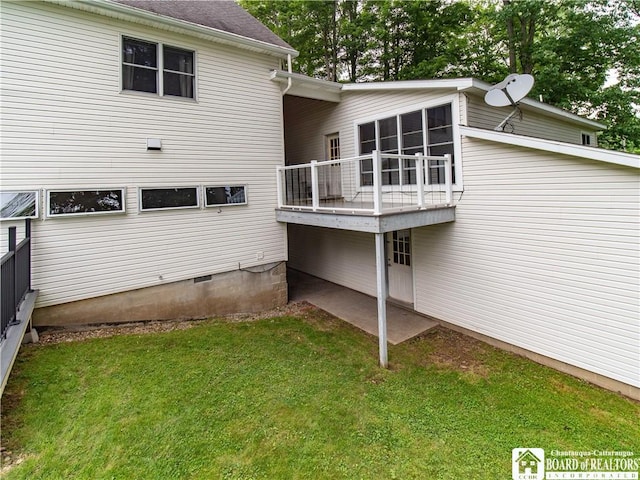 5 Summit Park Dr, Ellery, NY 14712 - rear view of house featuring a yard and a deck
