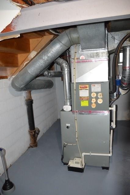 57 Timberline Dr, Penfield, NY 14526 - utility room with heating unit