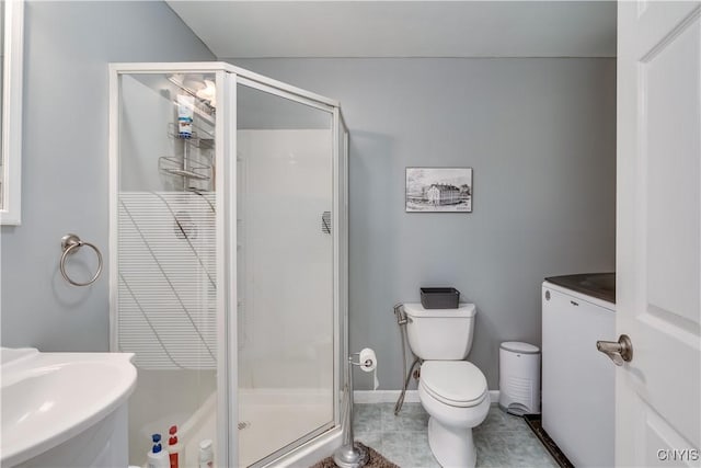 33039 County Route 22, Antwerp, NY 13691 - full bathroom featuring a stall shower and tile patterned flooring