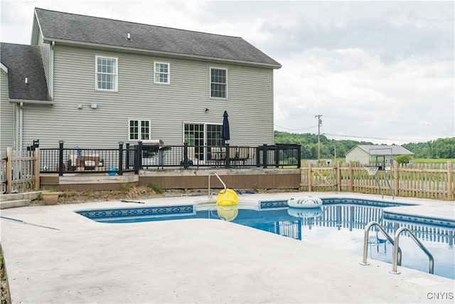 33039 County Route 22, Antwerp, NY 13691 - view of pool with a deck, a fenced backyard, and a patio area