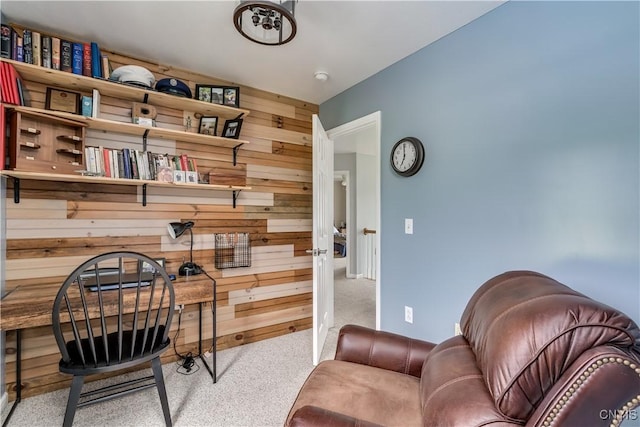 33039 County Route 22, Antwerp, NY 13691 - office with wooden walls and carpet floors