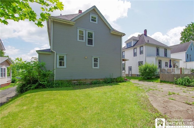 7 Beechview Ave, Jamestown, NY 14701 - rear view of house with a lawn