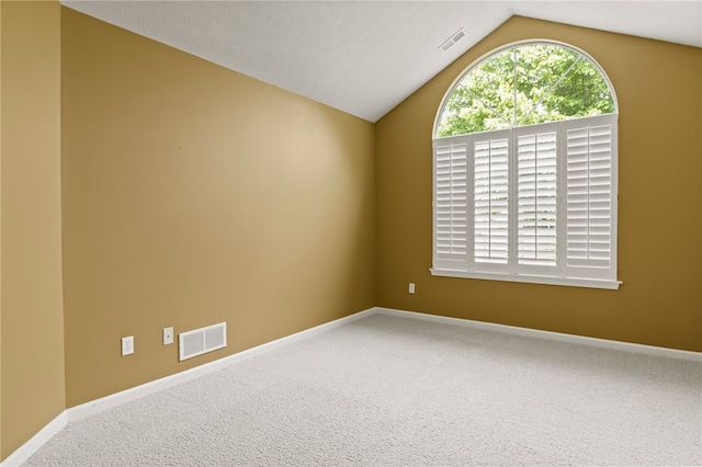 189 Maryview Dr, Penfield, NY 14580 - carpeted spare room featuring lofted ceiling and baseboards