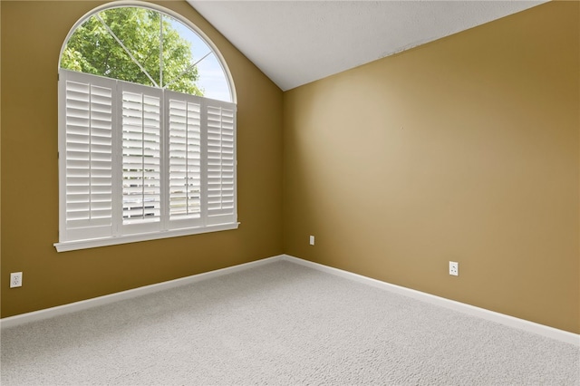 189 Maryview Dr, Penfield, NY 14580 - carpeted spare room with vaulted ceiling and baseboards