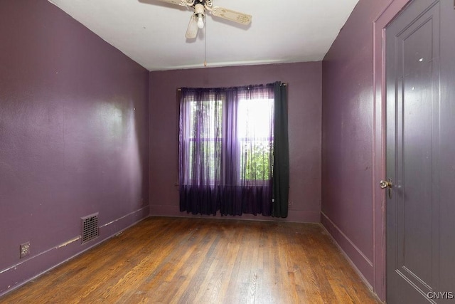 218-20 Avery Ave, Syracuse, NY 13204 - spare room with wood finished floors and ceiling fan