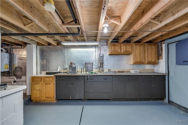 8782 Buck Point Rd, Watson, NY 13367 - unfinished basement featuring water heater