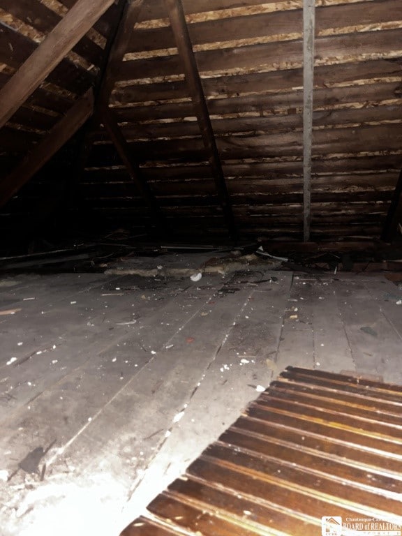 157 W Main St, Allegany, NY 14706 - view of unfinished attic