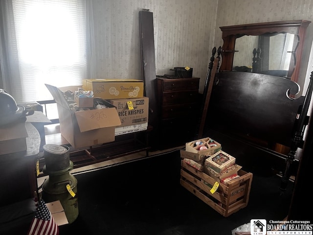 157 W Main St, Allegany, NY 14706 - bedroom with wallpapered walls