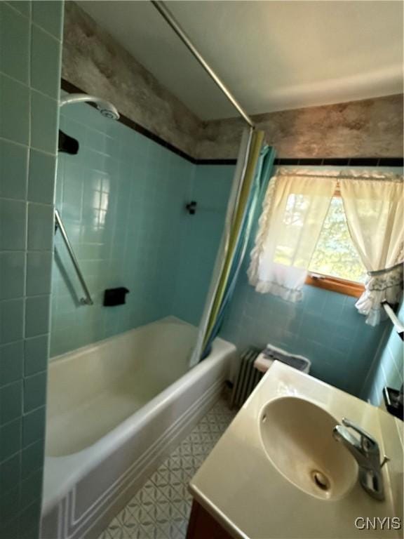 5877 State Route 233, Westmoreland, NY 13440 - bathroom with shower / bath combination with curtain and vanity