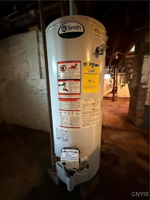 5877 State Route 233, Westmoreland, NY 13440 - utility room with water heater