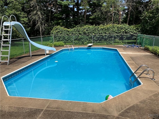 5877 State Route 233, Westmoreland, NY 13440 - view of pool with a water slide and a diving board