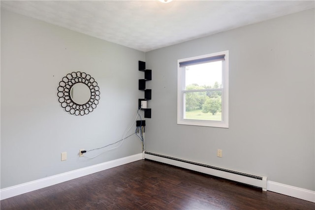 1192 Clendenning Rd, Lindley, NY 14870 - unfurnished room featuring baseboard heating and wood finished floors