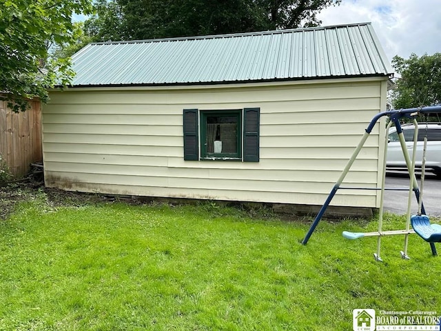 12 Juliet St, Jamestown, NY 14701 - view of home's exterior with a metal roof