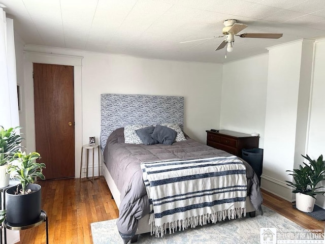 12 Juliet St, Jamestown, NY 14701 - bedroom featuring wood-type flooring and ceiling fan