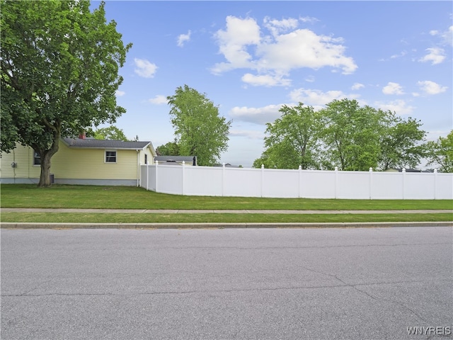 5137 William St, Lancaster, NY 14086 - view of asphalt street featuring sidewalks and curbs