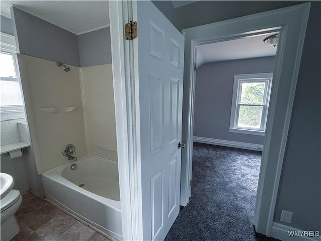 221 82nd St, Niagara Falls, NY 14304 - full bathroom with toilet and bathing tub / shower combination