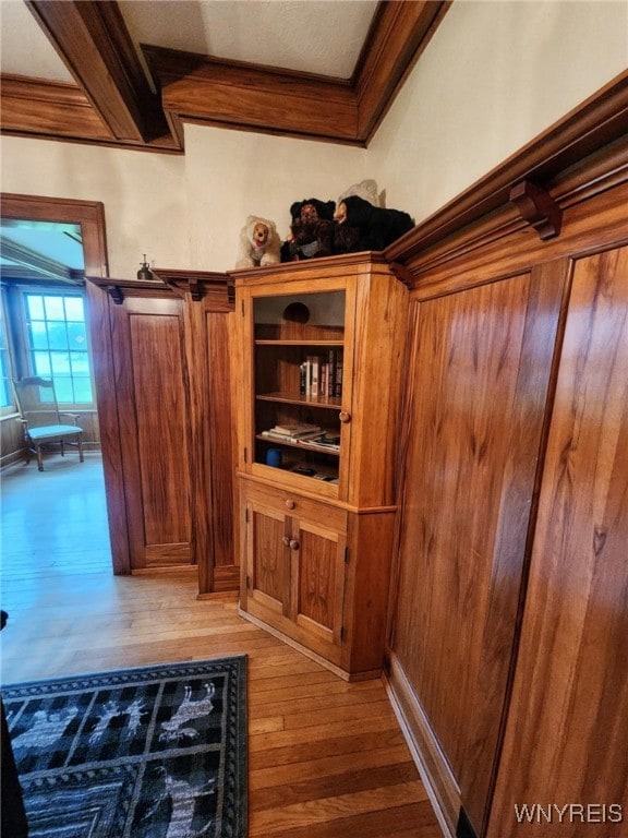 2207 Sheldon Dr, Allegany, NY 14706 - detailed view of wood finished floors and ornamental molding