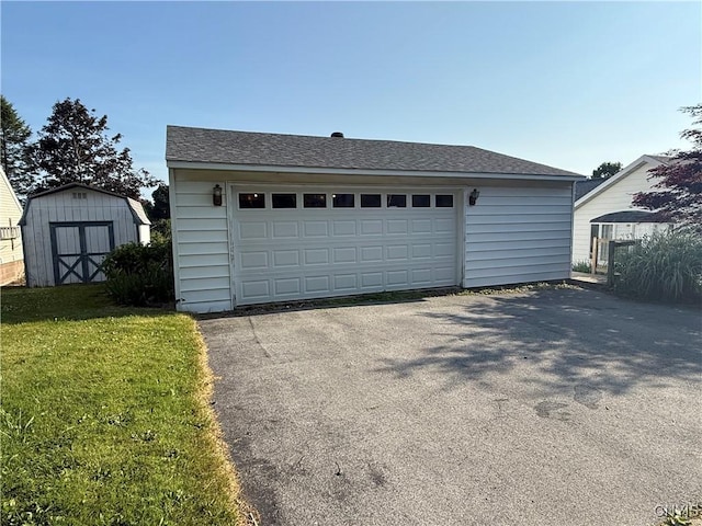320 W 3rd St, Oswego-City, NY 13126 - detached garage with a storage shed