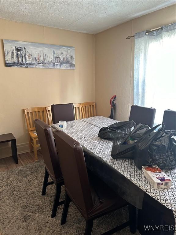 54 Decker St, Buffalo, NY 14215 - bedroom featuring a textured ceiling and wood finished floors