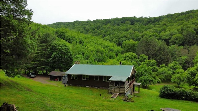 286 Hidden Hollow Farm Dr, Wharton, PA 16720 - view of subject property with a heavily wooded area