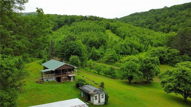 286 Hidden Hollow Farm Dr, Wharton, PA 16720 - aerial view of property and surrounding area with a heavily wooded area
