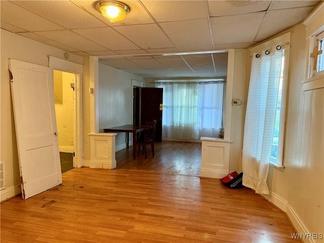 246 Cambridge Ave, Buffalo, NY 14215 - spare room with light wood-style floors, healthy amount of natural light, and a drop ceiling