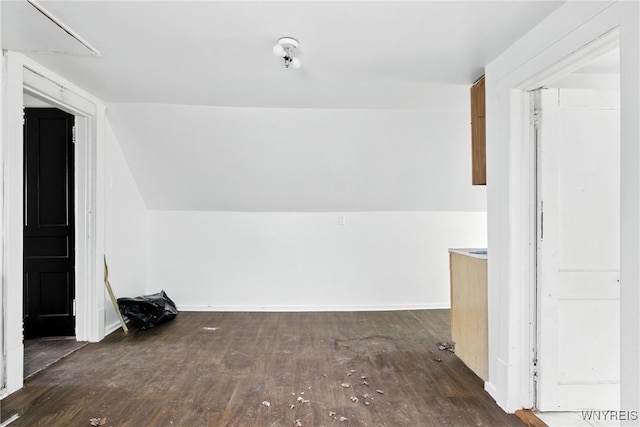 49 Urban St, Buffalo, NY 14211 - additional living space featuring wood-type flooring and lofted ceiling