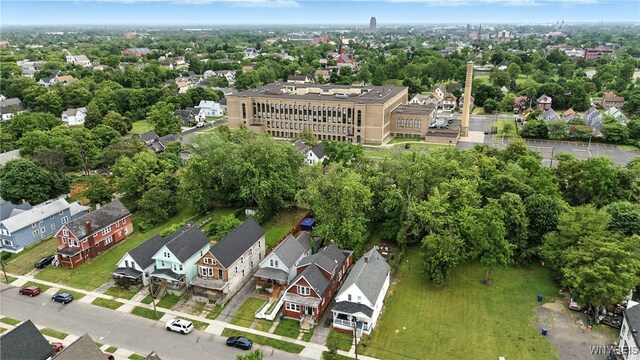 49 Urban St, Buffalo, NY 14211 - aerial perspective of suburban area with a tree filled landscape