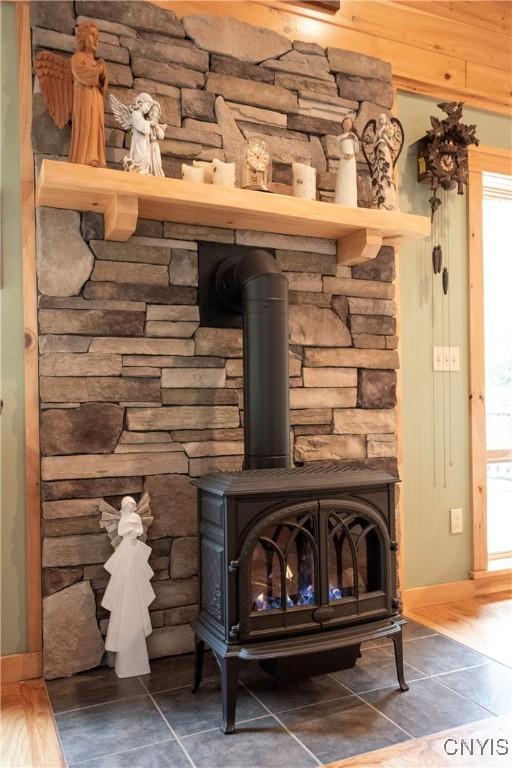 105 Garmon Ave, Webb, NY 13420 - detailed view of a wood stove