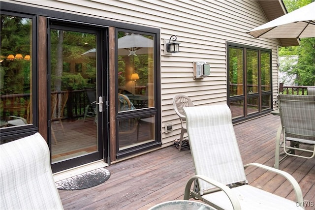 105 Garmon Ave, Webb, NY 13420 - view of wooden terrace