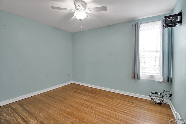 144 Flohr Ave, West Seneca, NY 14224 - empty room with wood finished floors and a ceiling fan