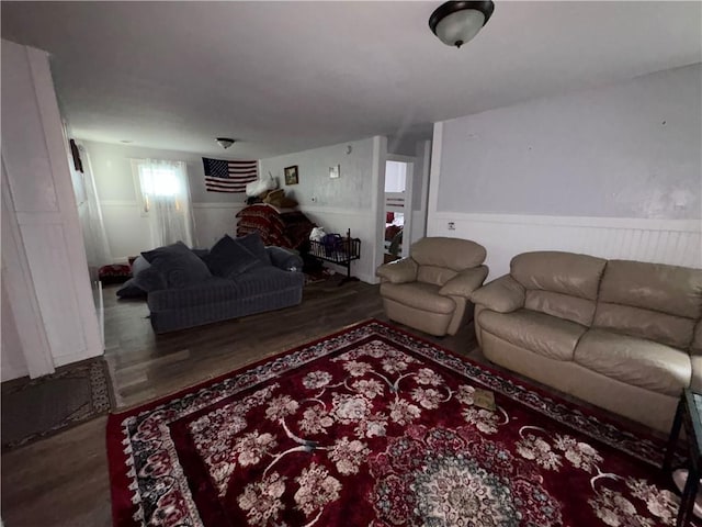 895 S Plymouth Ave, Rochester, NY 14608 - living room featuring wood finished floors and wainscoting