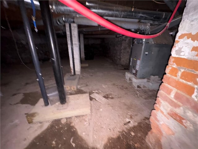 895 S Plymouth Ave, Rochester, NY 14608 - unfinished below grade area with heating unit