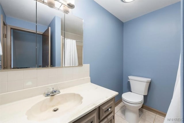 3212 Hickox Rd, Hamburg, NY 14075 - full bathroom featuring vanity, tile patterned floors, and a shower with curtain