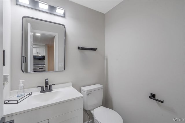 8433 Bubbling Springs Dr, Clay, NY 13027 - half bathroom featuring toilet and vanity