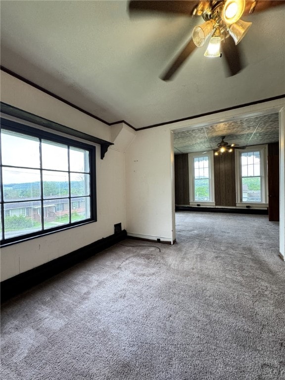 2 2nd St, Eldred, PA 16731 - empty room featuring ceiling fan and carpet floors