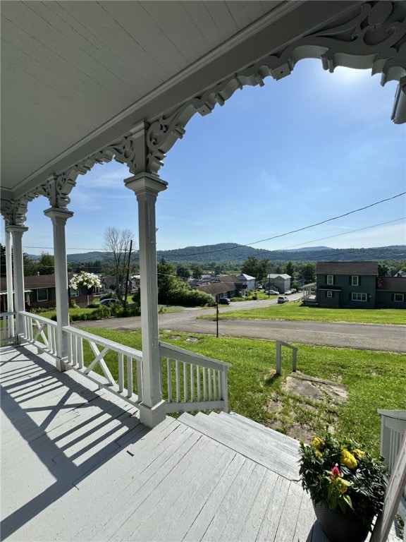 2 2nd St, Eldred, PA 16731 - porch featuring a mountain view