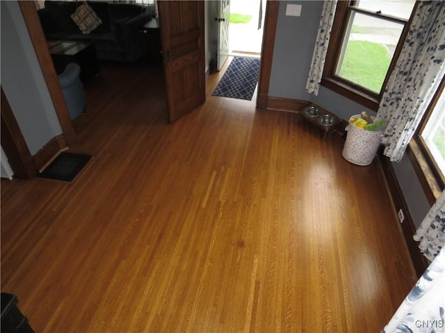 325 Margaret St, Herkimer, NY 13350 - entrance foyer featuring wood finished floors and baseboards